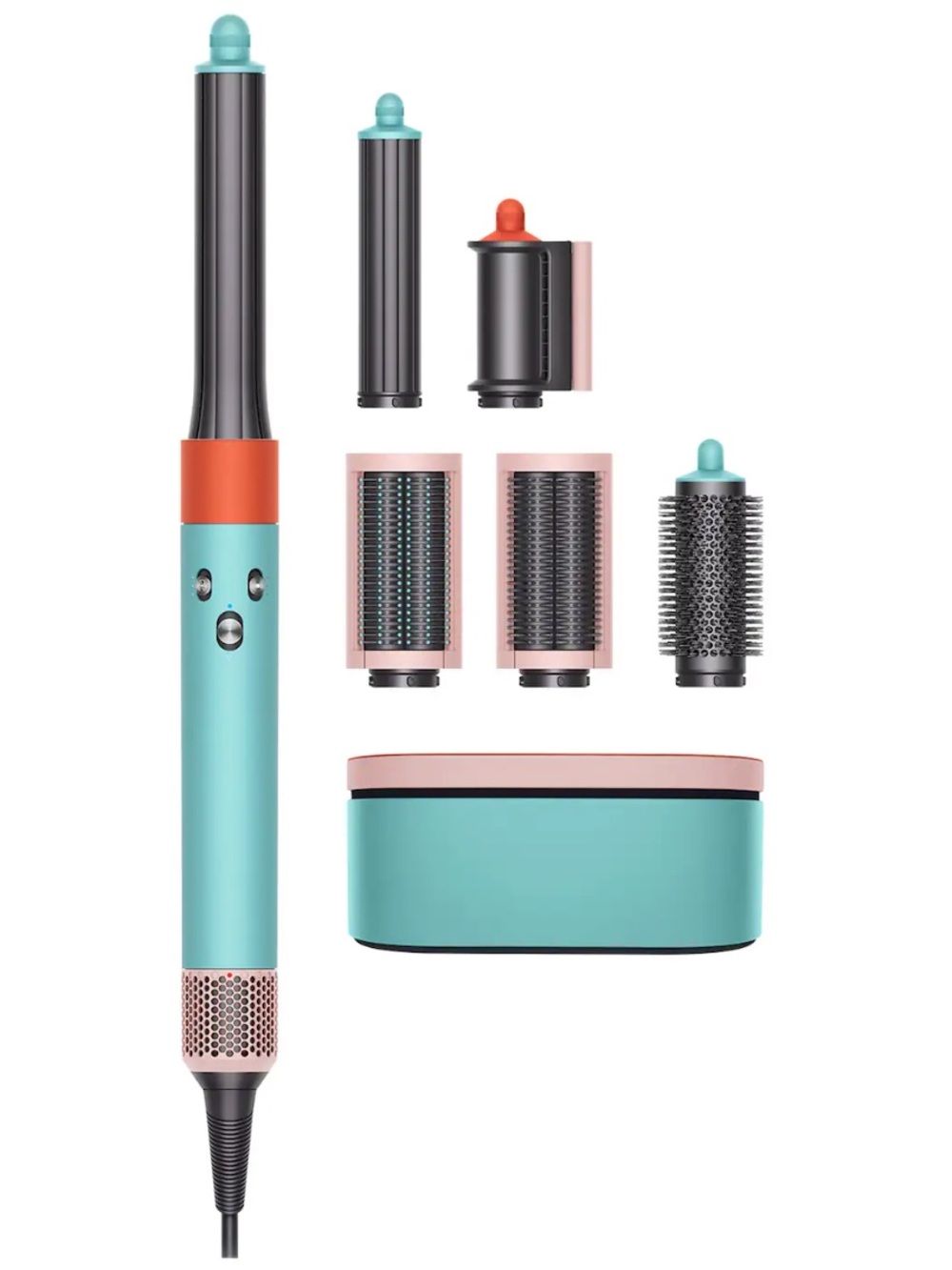 Dyson Women Hair Tools Set in Teal, Pink and Coral